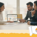 CMO che analizza una dashboard marketing con struttura narrativa per prendere decisioni di budget, data storytelling marketing applicato.
