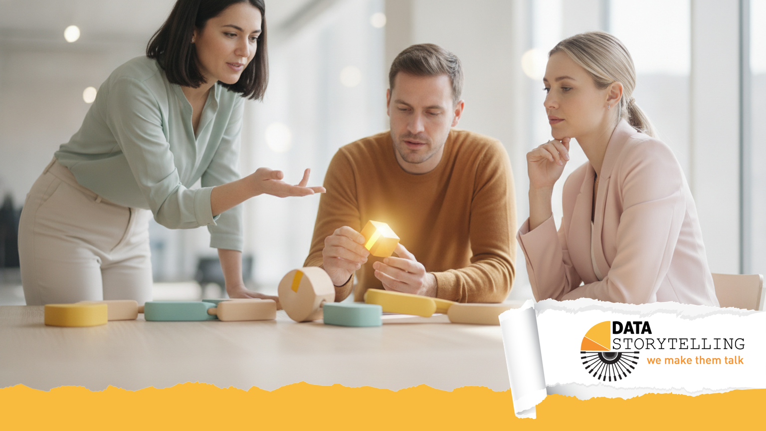 Professionista che adatta la comunicazione dei dati per settori diversi, con grafici e KPI specifici per ogni industry nel data storytelling.