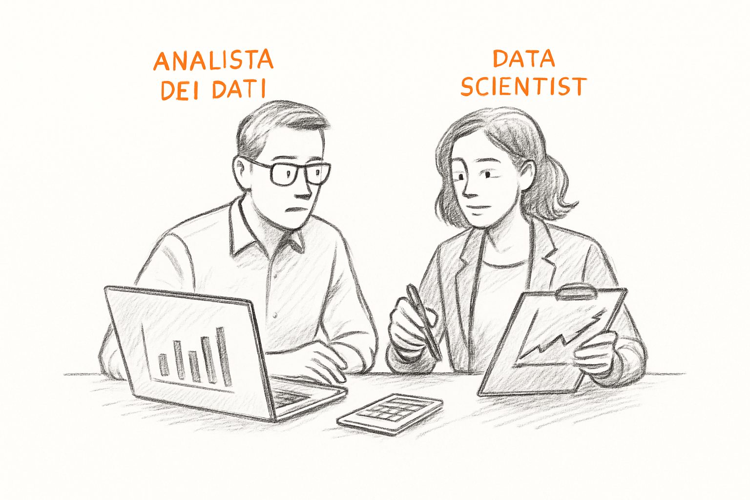 Data analyst e data scientist a confronto su strumenti di analisi, differenze di ruolo nelle professioni dei dati.