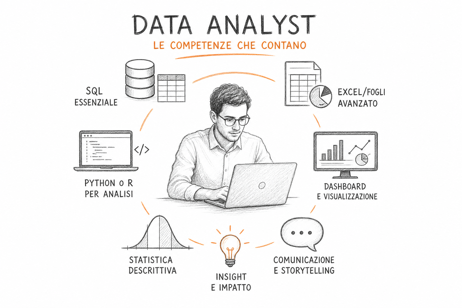 Competenze data analyst: equilibrio tra capacità tecniche e comunicazione dei dati per analisti professionisti