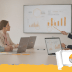 Principi delle leggi della Gestalt applicati a grafici e dashboard per la data visualization, con elementi raggruppati per prossimit&agrave; e colore.