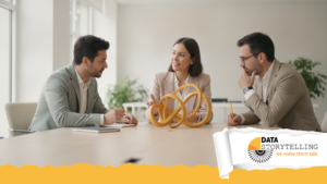 Confronto tra strumenti business intelligence Looker Studio Power BI e Tableau su schermo di analista dati.
